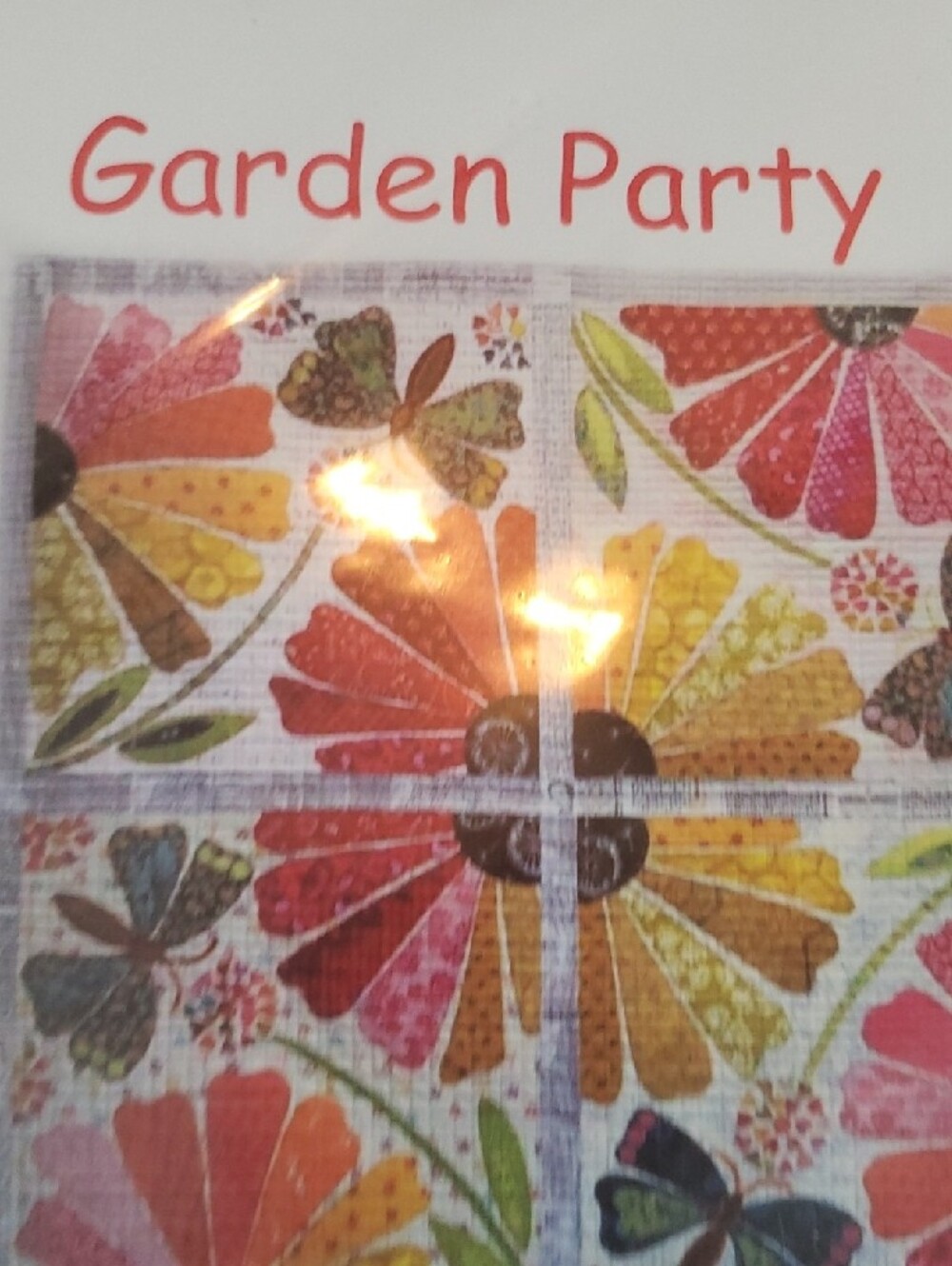 Garden Party Quilt Pattern by - Bright Multi-Color Floral - Picture 4 of 4